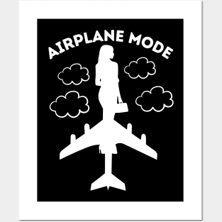 airplane mode Posters and Art